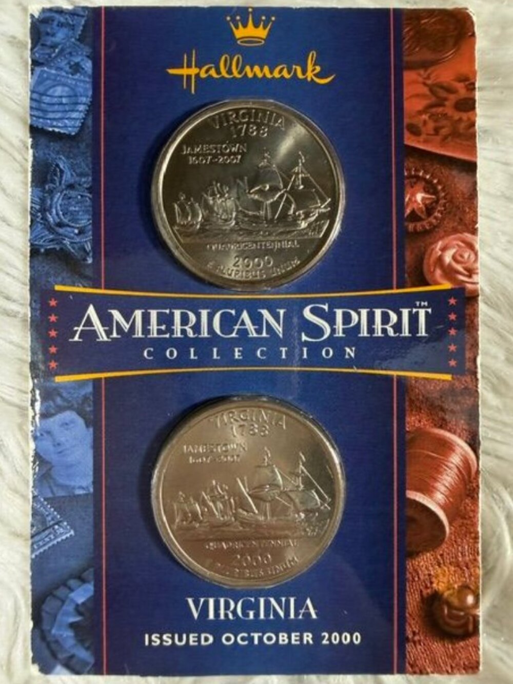 Vintage Hallmark VIRGINIA American Spirit Collection Quarter Dollars